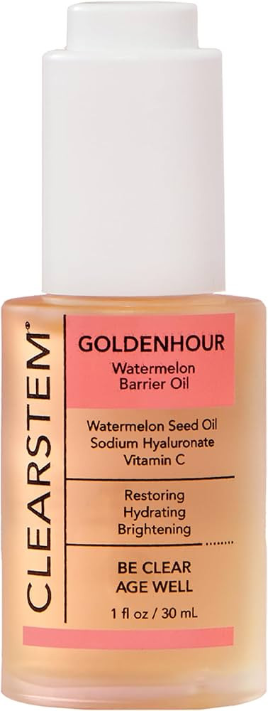 CLEARSTEM GOLDENHOUR Hydrating Facial Oil - Plumping Face Oil for Women for Deep Face Hydration -... | Amazon (US)