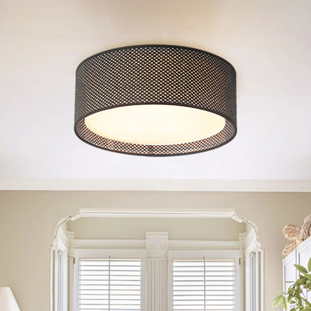Addae 15.7 in. 3 Light Indoor Flush Mount | Wayfair North America