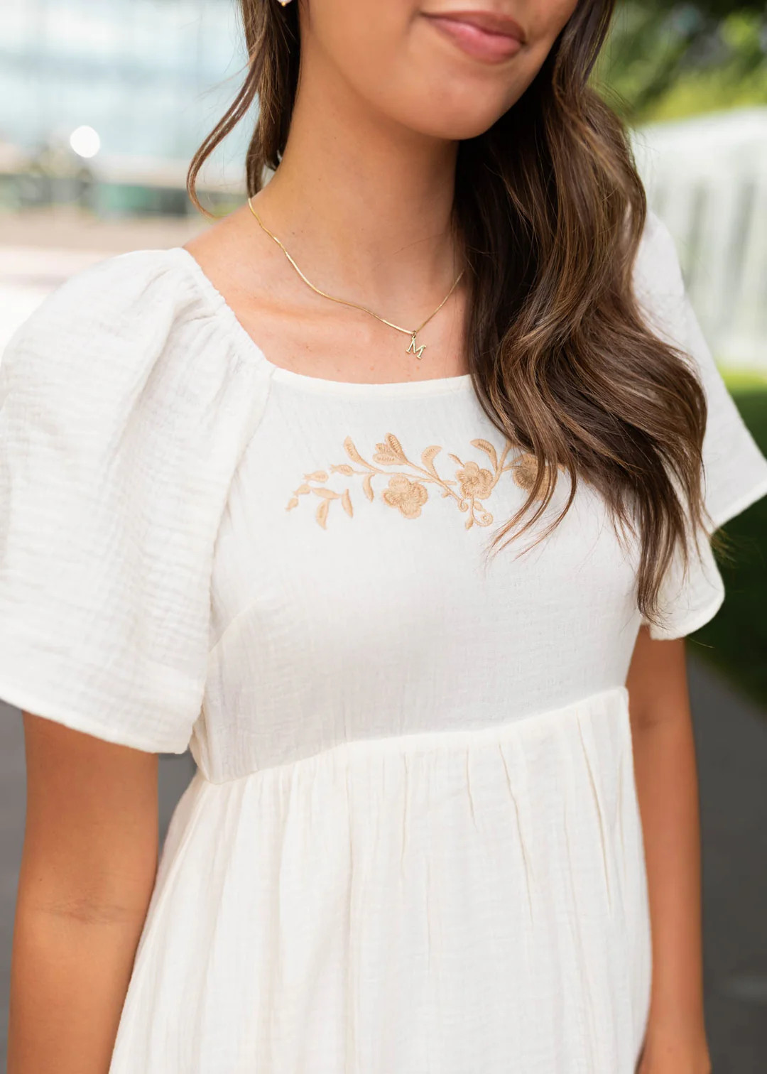 Clarisse Ivory Embroidered Dress | My Sister's Closet Boutique