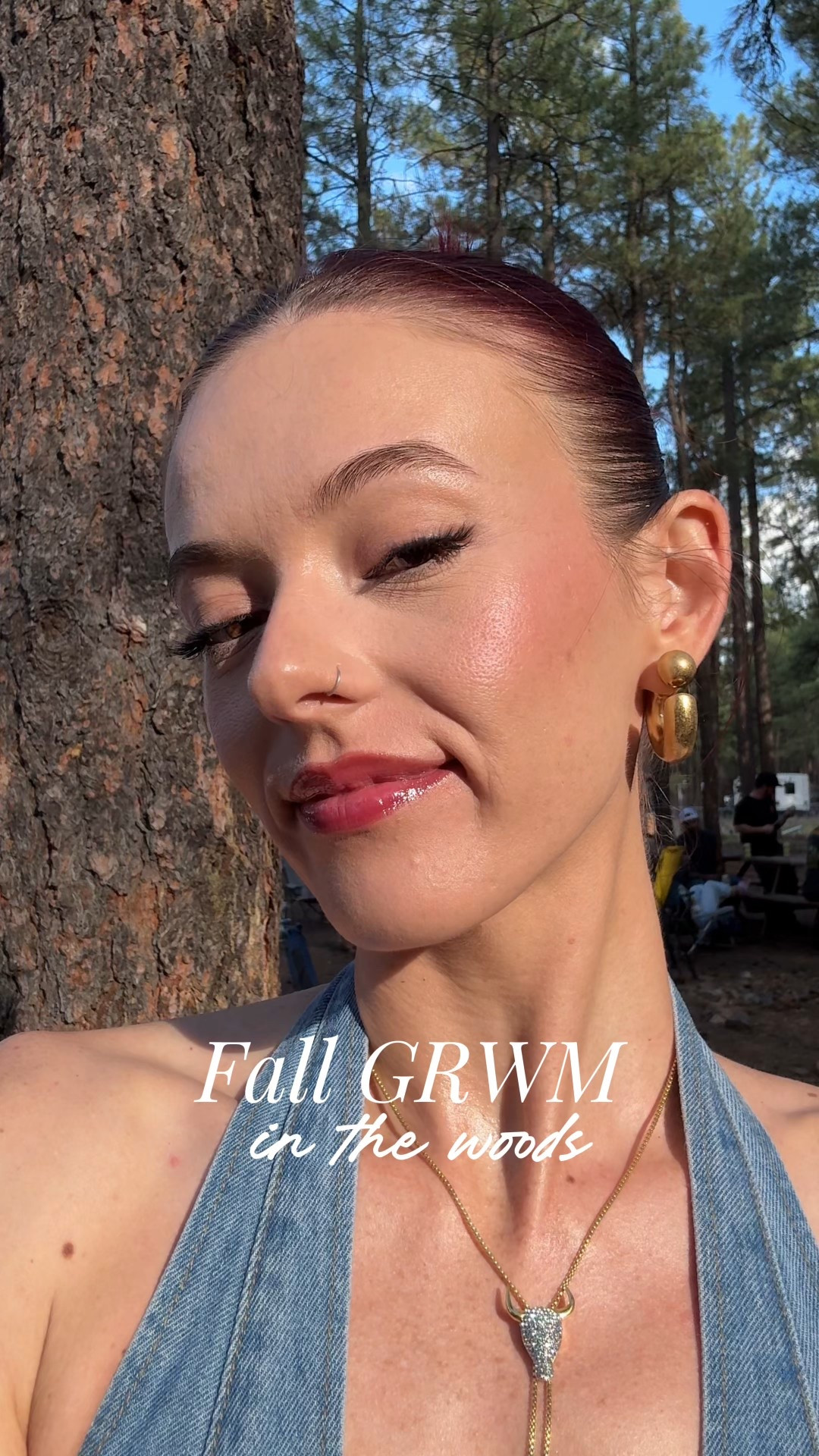 fall grwm in the woods 😌🍂🌲💋