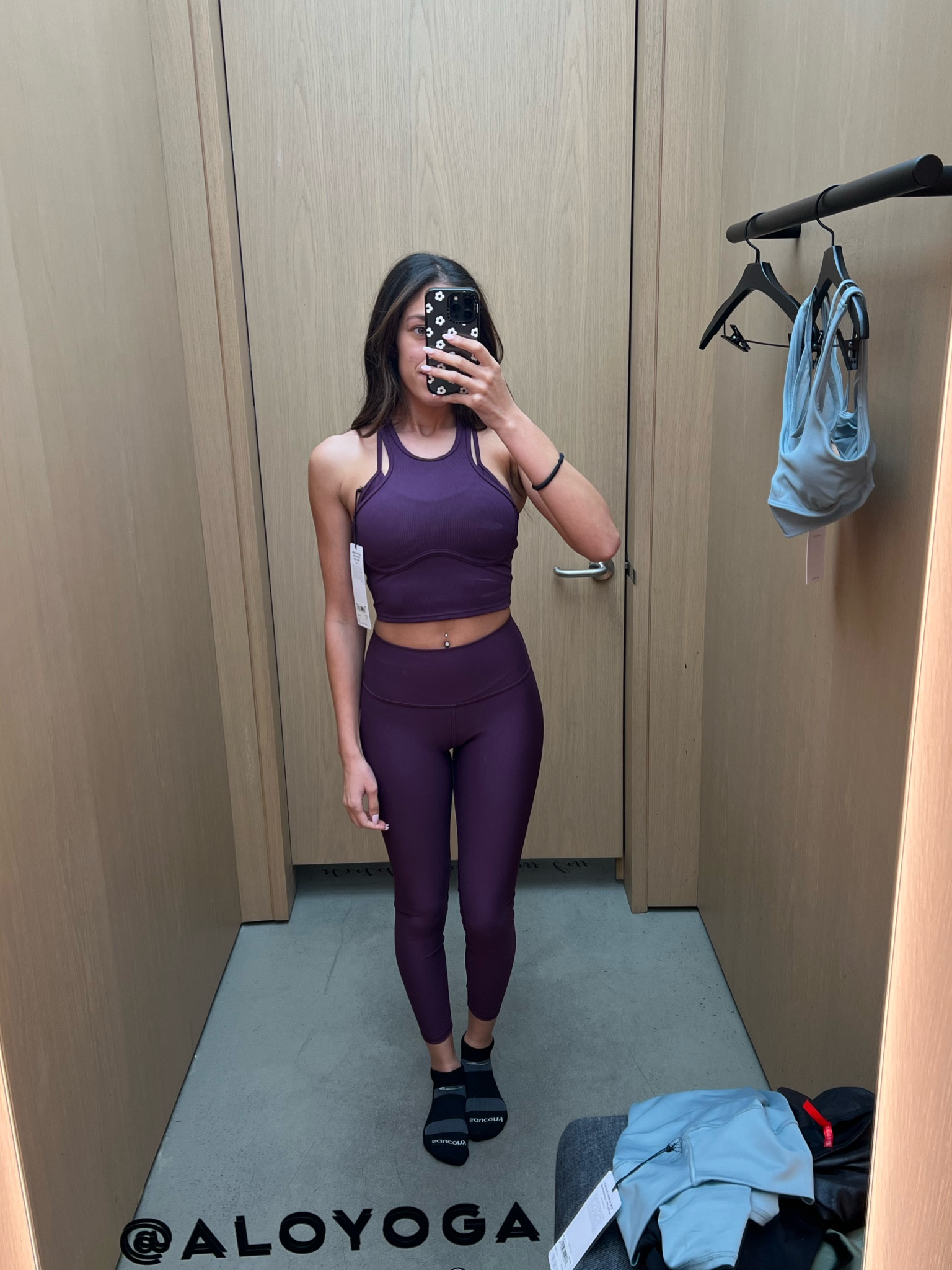 High-Waist Airlift Legging - Dark Plum