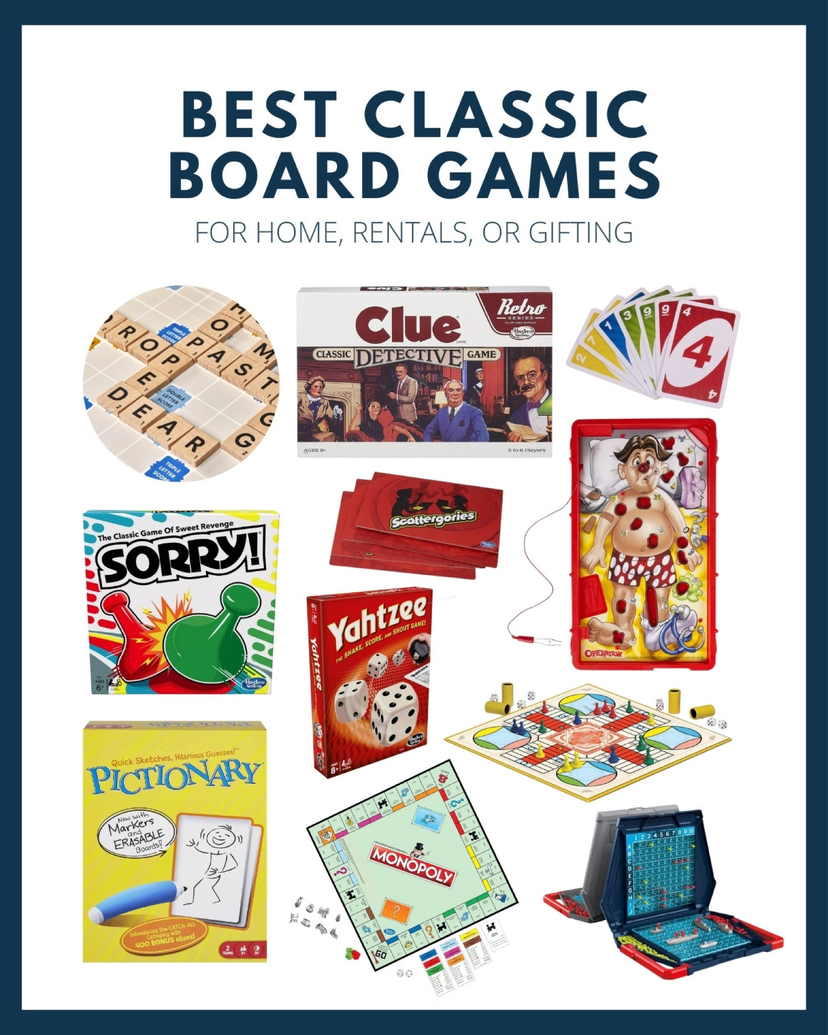 Looking for the most popular board games? These classic games are the staples everyone should have in their game closet, Airbnb rental, or they make great gifts too!

#LTKFamily #LTKHome #LTKParties