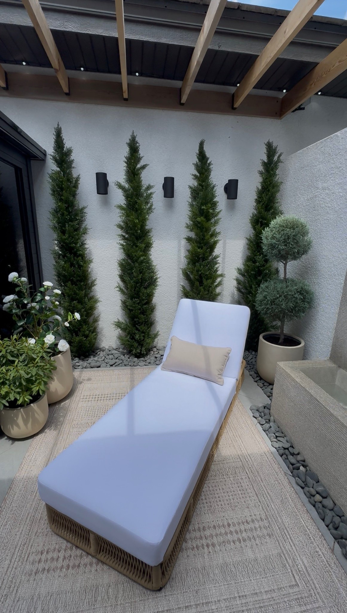 The fountain is from Restoration Hardware!  