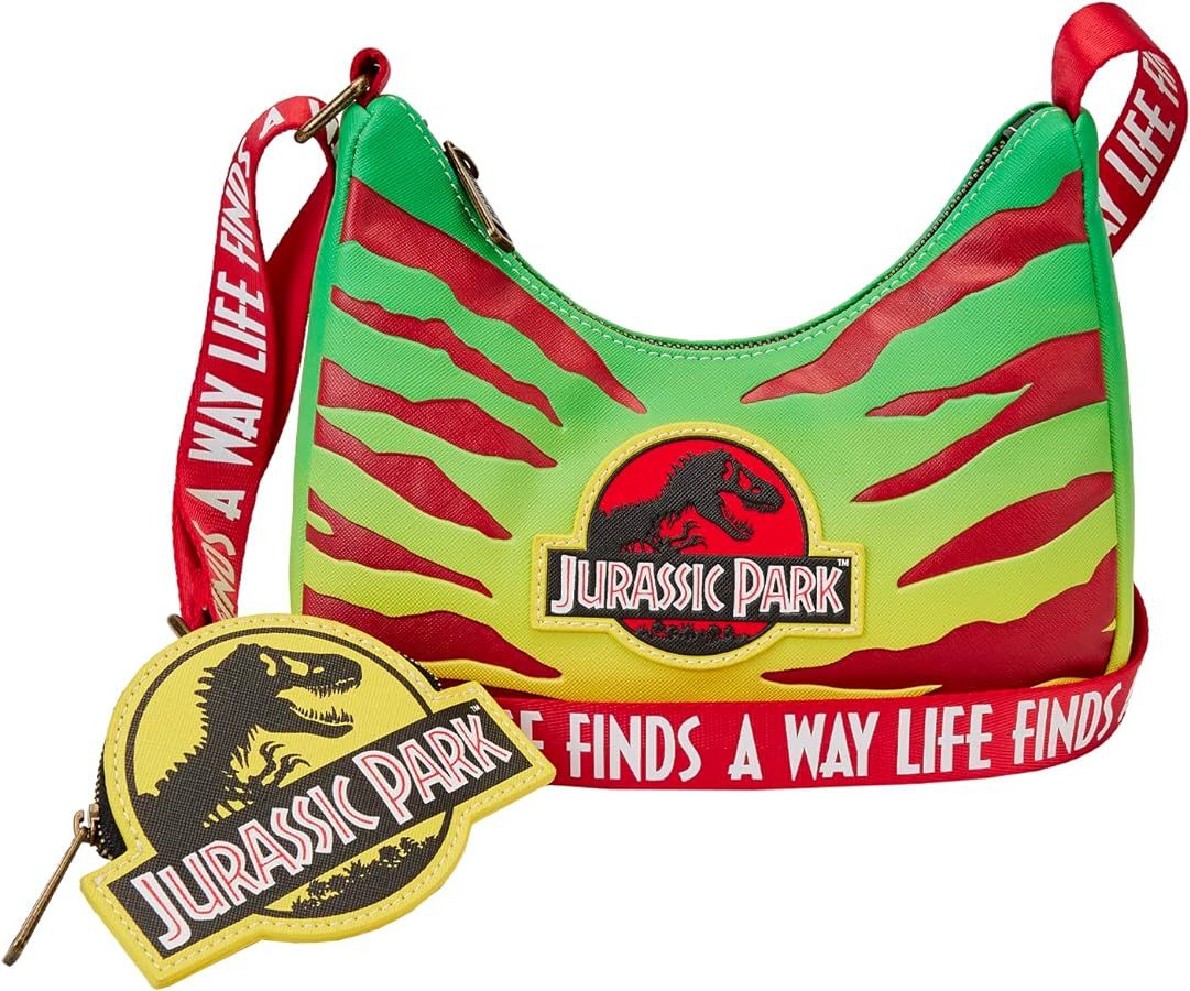 Loungefly Jurassic Park 30th Anniversary Life Finds a Way Crossbody Purse | Amazon (US)
