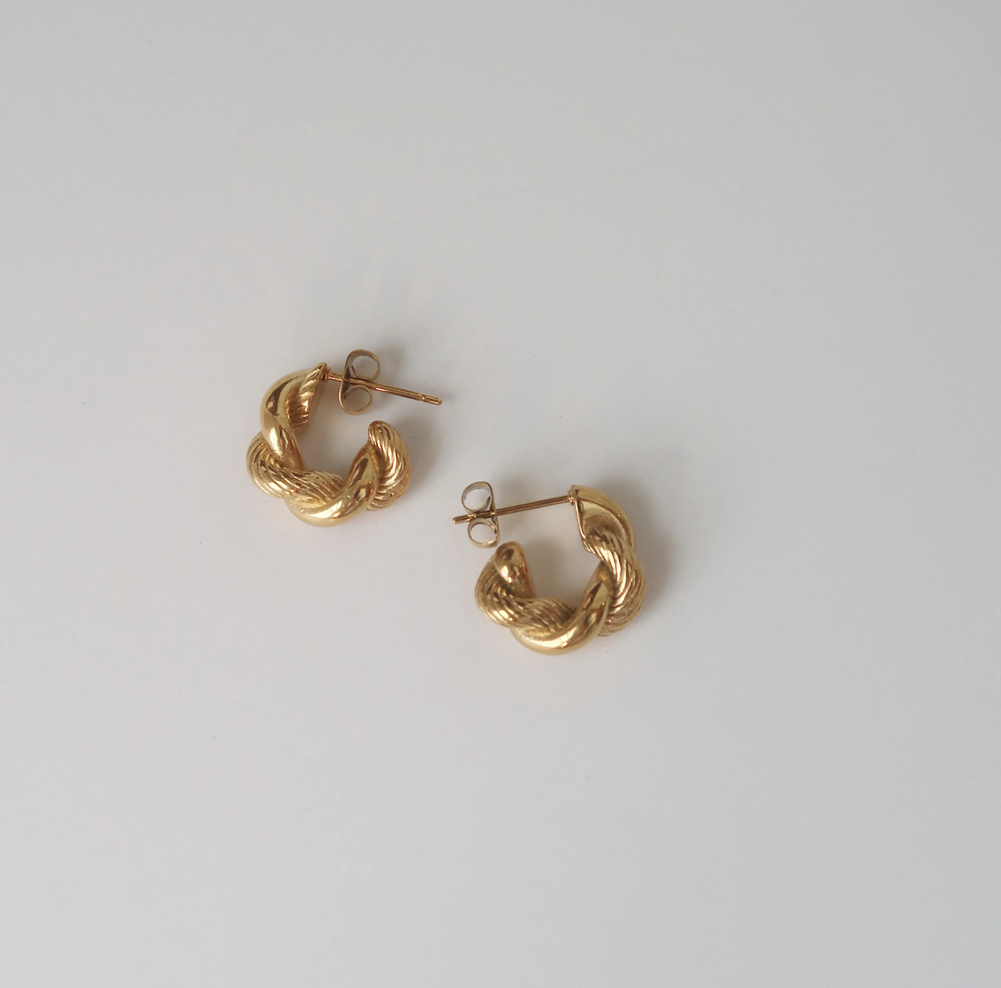 Cable Twisted Hoops | Joiana Jewelry