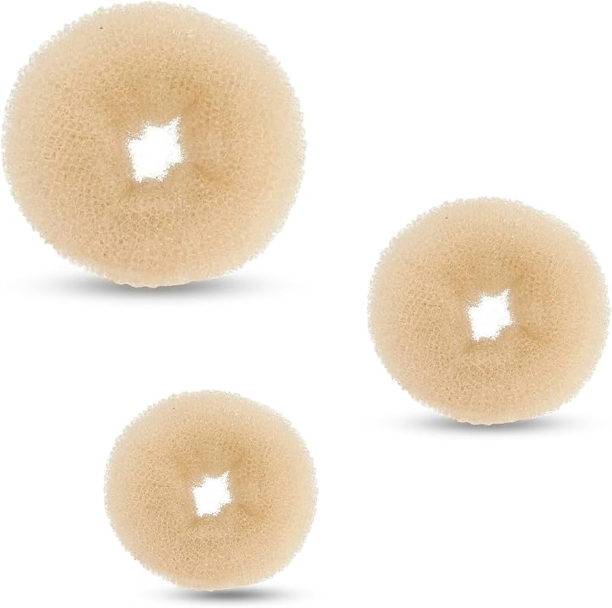 Beaute Galleria 3 Pieces Mini Kids Hair Donut Bun Maker Ring Style Mesh Chignon Ballet Sock Bun (... | Amazon (US)