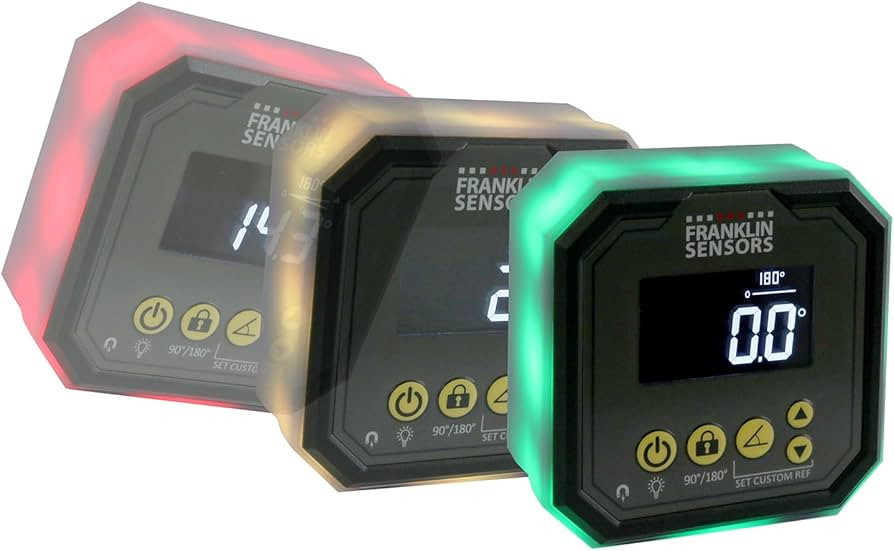 Franklin Sensors Light Cube, Digital Angle Gauge and Level, Turns Green When Level and Blue at Cu... | Amazon (CA)
