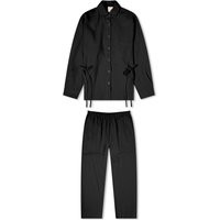 Deiji Studios Women's Side Tie Linen Pyjama Set in Deep Black, Size X-Small | END. Clothing | End Clothing (US & RoW)