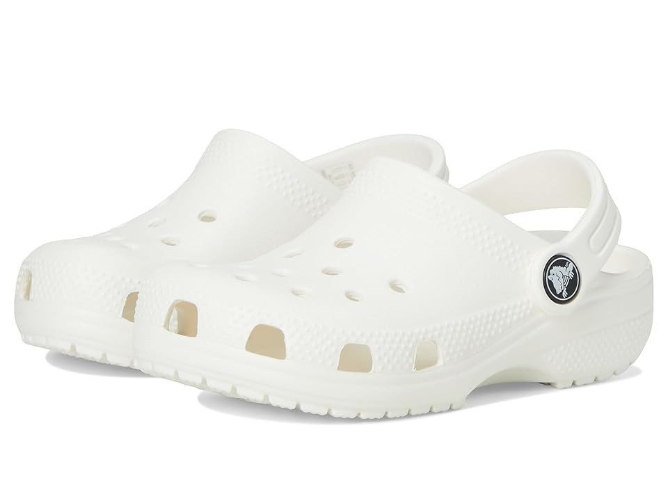 Crocs Kids Classic Clogs (Toddler) Kids Shoes White : 4 Toddler M, Synthetic | Zappos