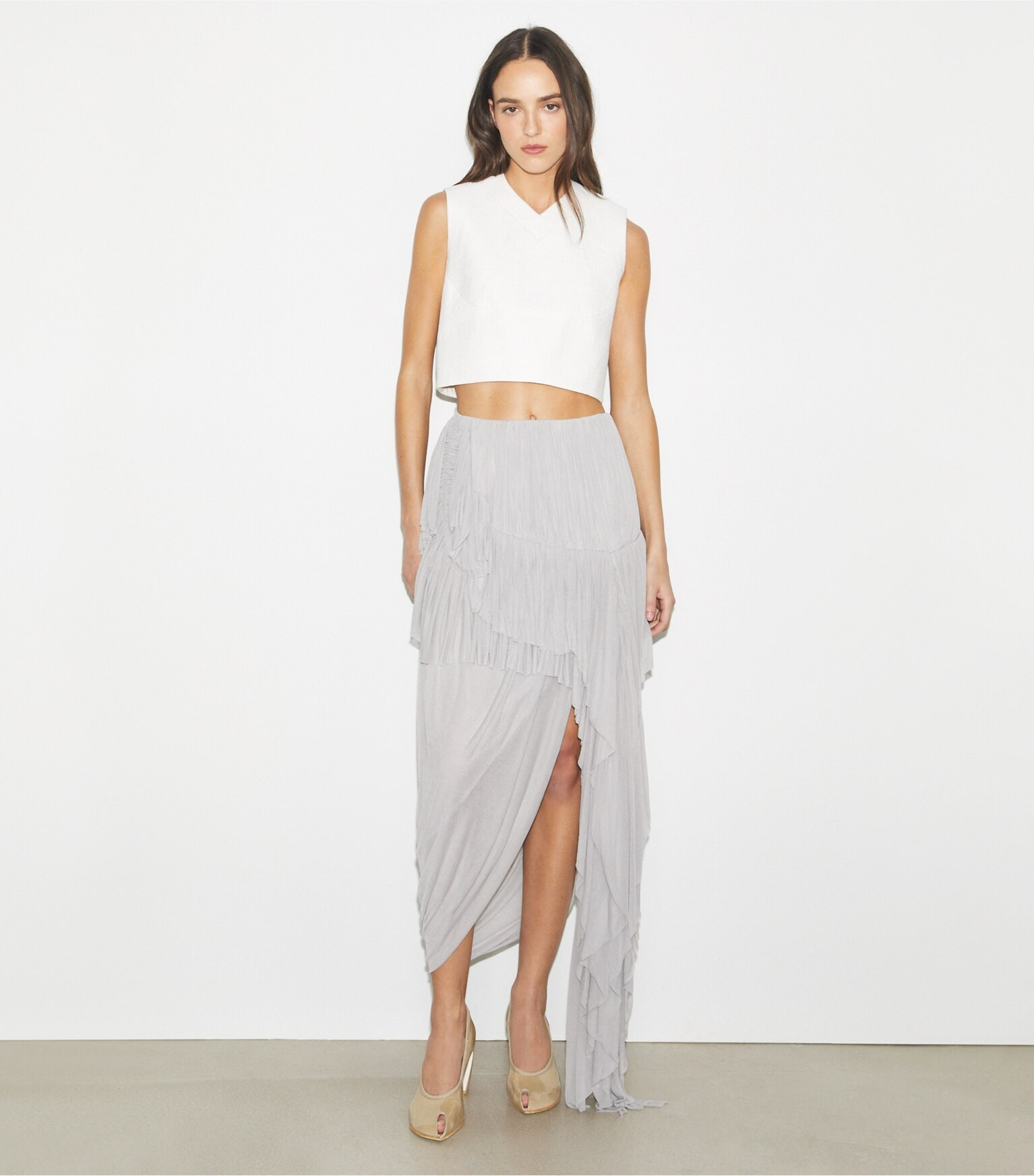 Draped Jersey Skirt: Women's Designer Bottoms | Tory Burch | Tory Burch (US)