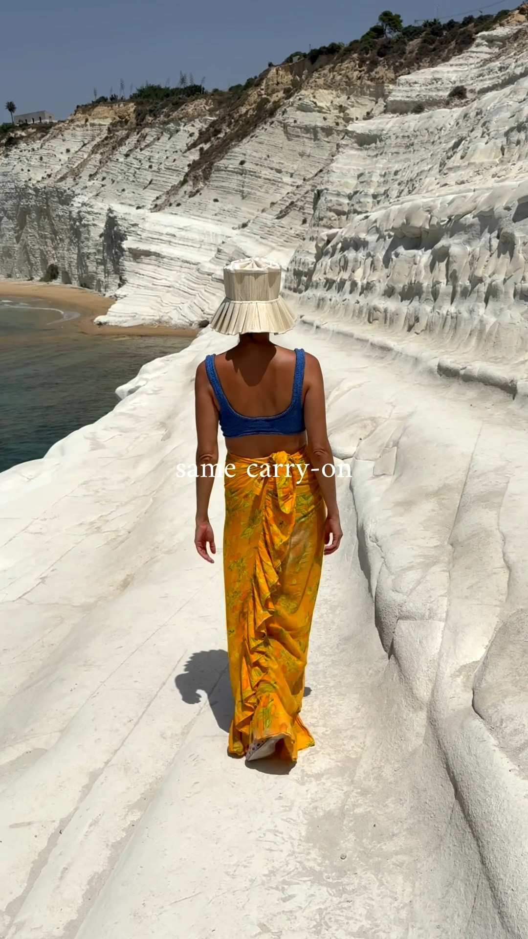 One carry-on, 4 stops, 7 days in Sicily 🇮🇹 Palermo → Taormina → Syracusa → Agrigento, ending at the Valley of the Temples. Comfortable, mix-and-match, made for walking in the heat! Travel ready always with a carry on and a versatile closet!

Pareos, jelly shoes, one size Hunza G bikini, straw hat, oversized shirts, Amazon skirt and necklace, @jcrew tee on rotation.

#LTKootd #LTKTravel #LTKOver40