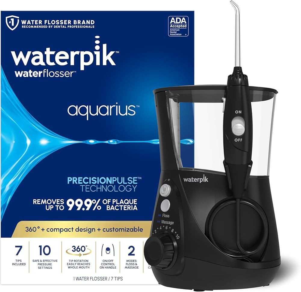 Waterpik Aquarius Water Flosser For Teeth Cleaning, Gums, Braces, Dental Care, Electric Power Wit... | Amazon (US)