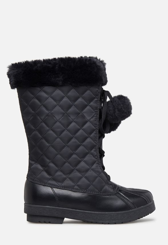 Cheronea Quilted Flat Boot | JustFab