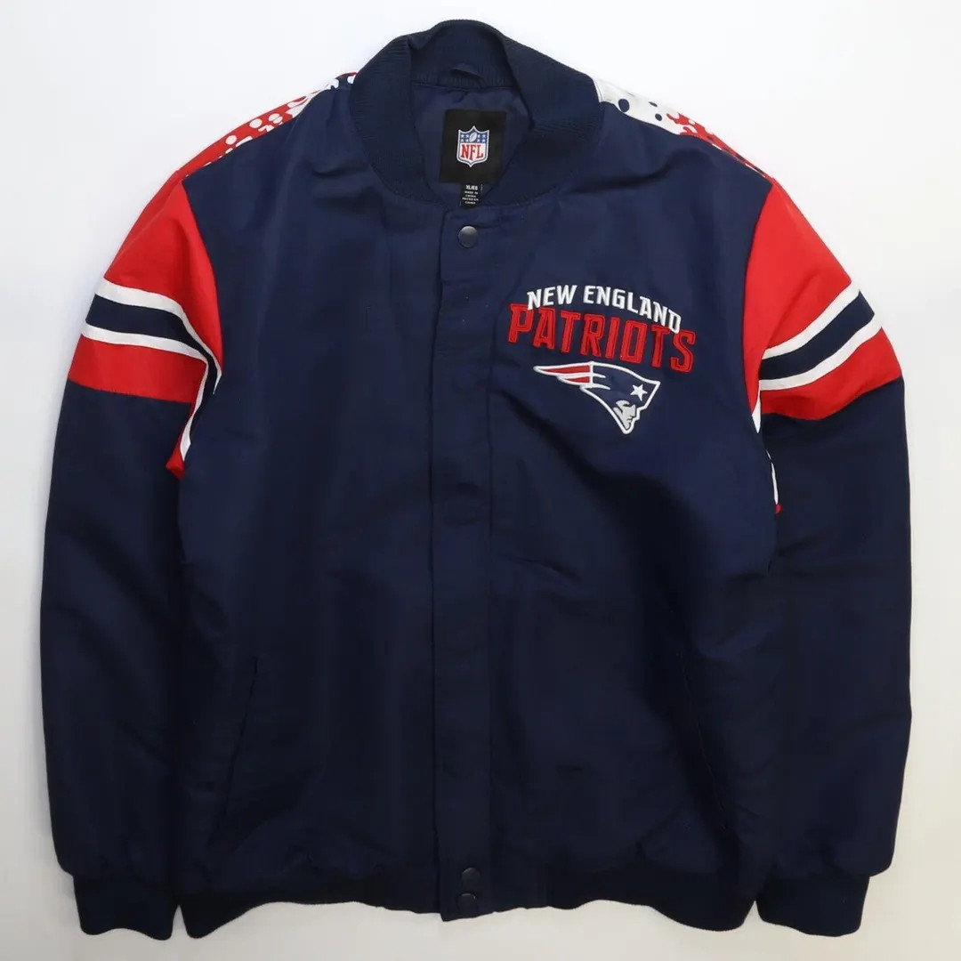 New England Patriots Bomber Jacket Size XL NFL - Etsy | Etsy (US)