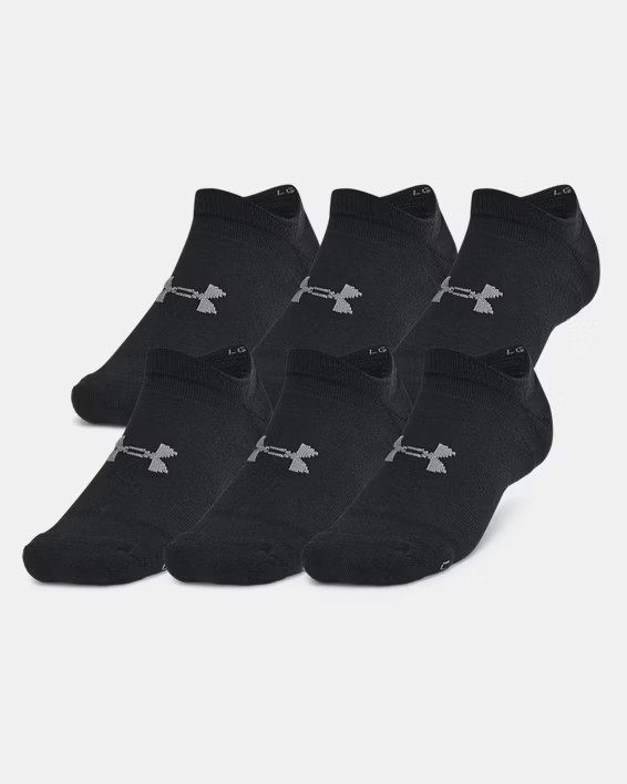 Under Armour Unisex UA Essential Cushion 6-Pack No Show Socks | Under Armour (US)