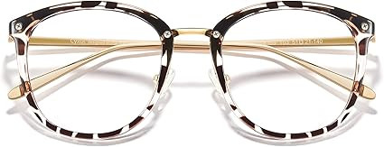 Cyxus Blue Light Glasses for Women, Blue Light Blocking Eyeglasses for Women, Round Computer Eyew... | Amazon (US)