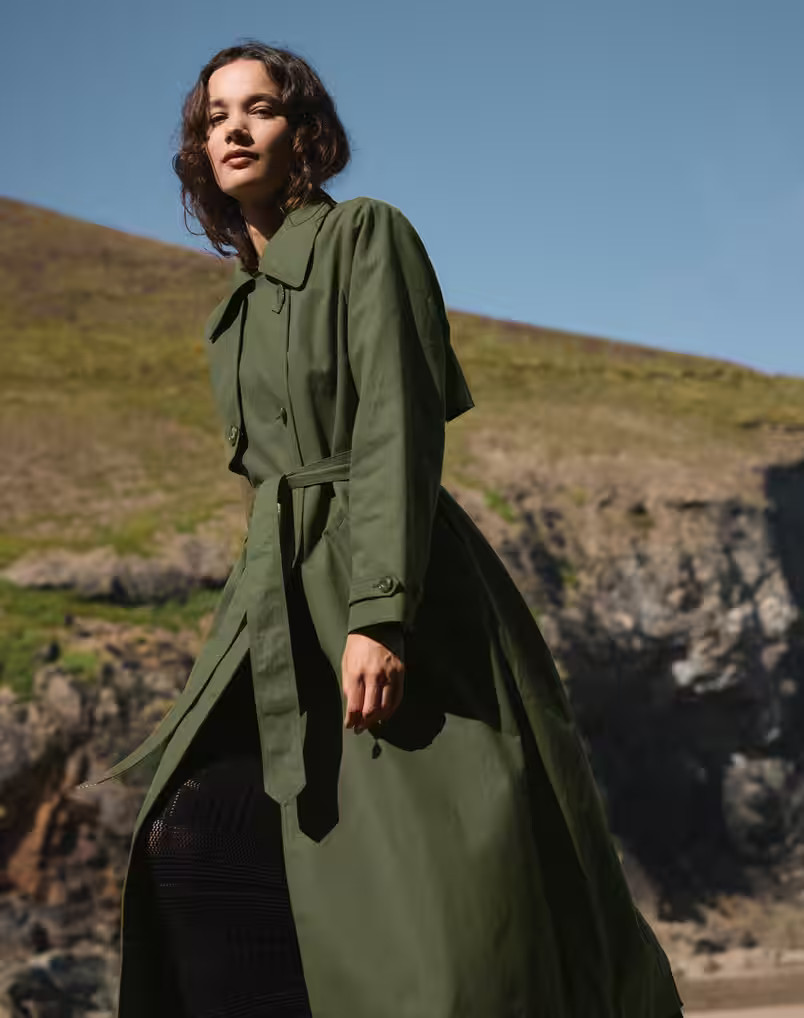 The Waxed Cotton Military Trench | Brora