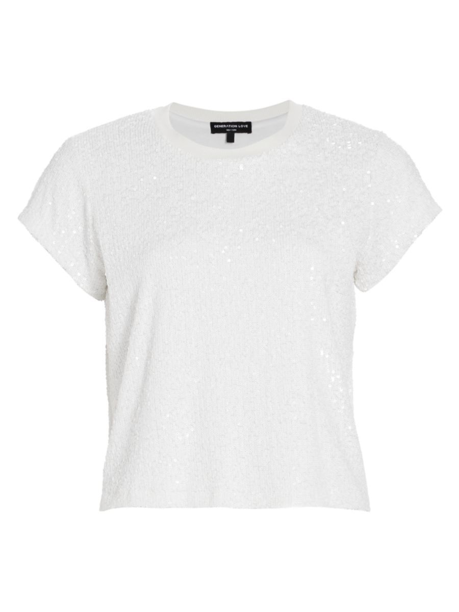 Generation Love Kai Sequin T-Shirt | Saks Fifth Avenue