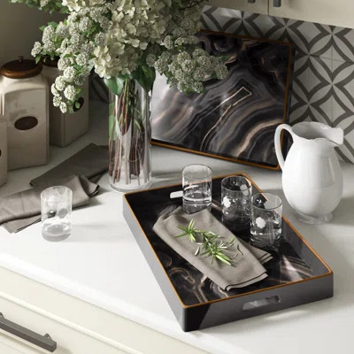 Cirebon Accent Serving Tray Set | Wayfair North America