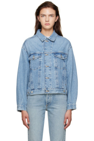 AGOLDE - Blue Charli Denim Jacket | SSENSE