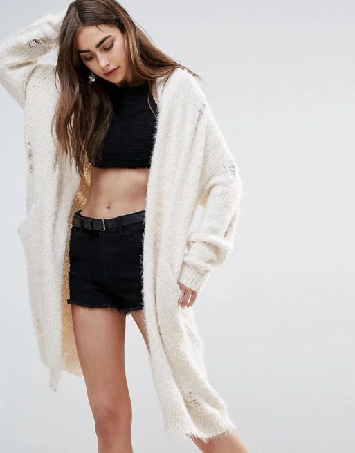 Raga Hunter Longline Cardigan | ASOS US