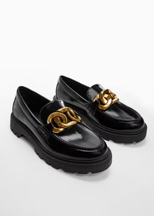 Click for more info about Chain loafers - Women | Mango USA