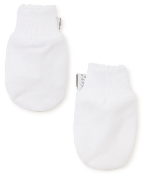 White Kissy Basics Mittens | Kissy Kissy