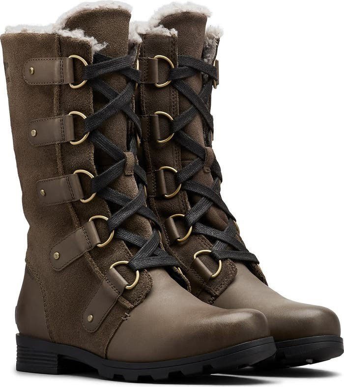 Emelie Faux Shearling Lined Waterproof Lace-Up Boot | Nordstromrack | Nordstrom Rack