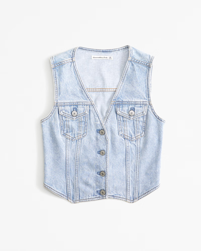 Denim Vest | Abercrombie & Fitch (US)