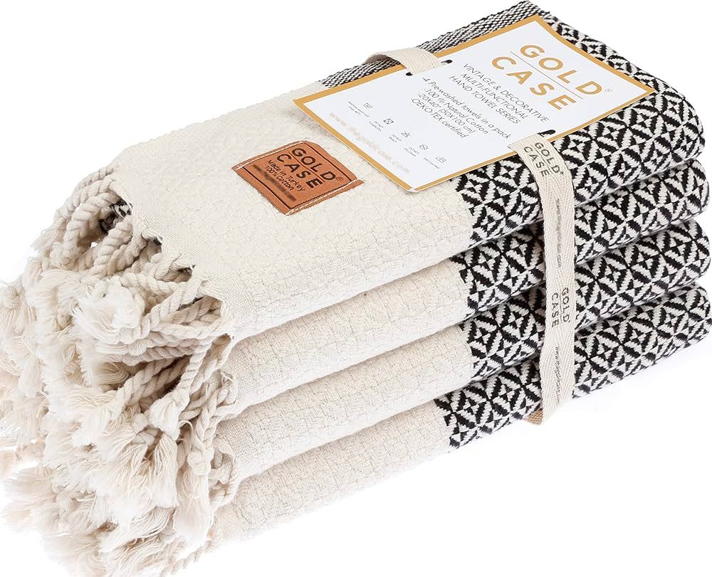 Aphrodite Original Turkish Hand Towels by Gold CASE - Set of 4-20x40 100% Cotton Decorative Towel... | Amazon (US)