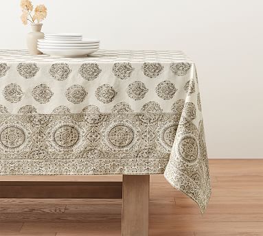 Block Print Medallion Tablecloth | Pottery Barn (US)