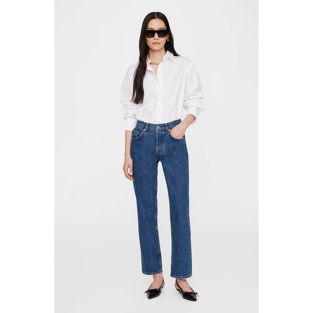 ANINE BING Essie Shirt in White at Nordstrom, Size Large | Nordstrom