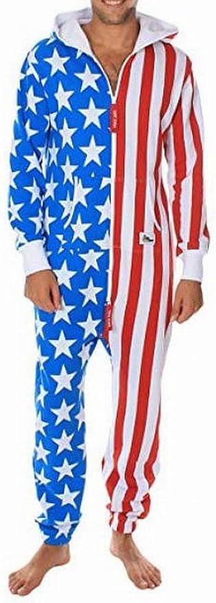 American Flag Jumpsuit - Comfy USA Clothing Item by Tipsy Elves | Amazon (US)