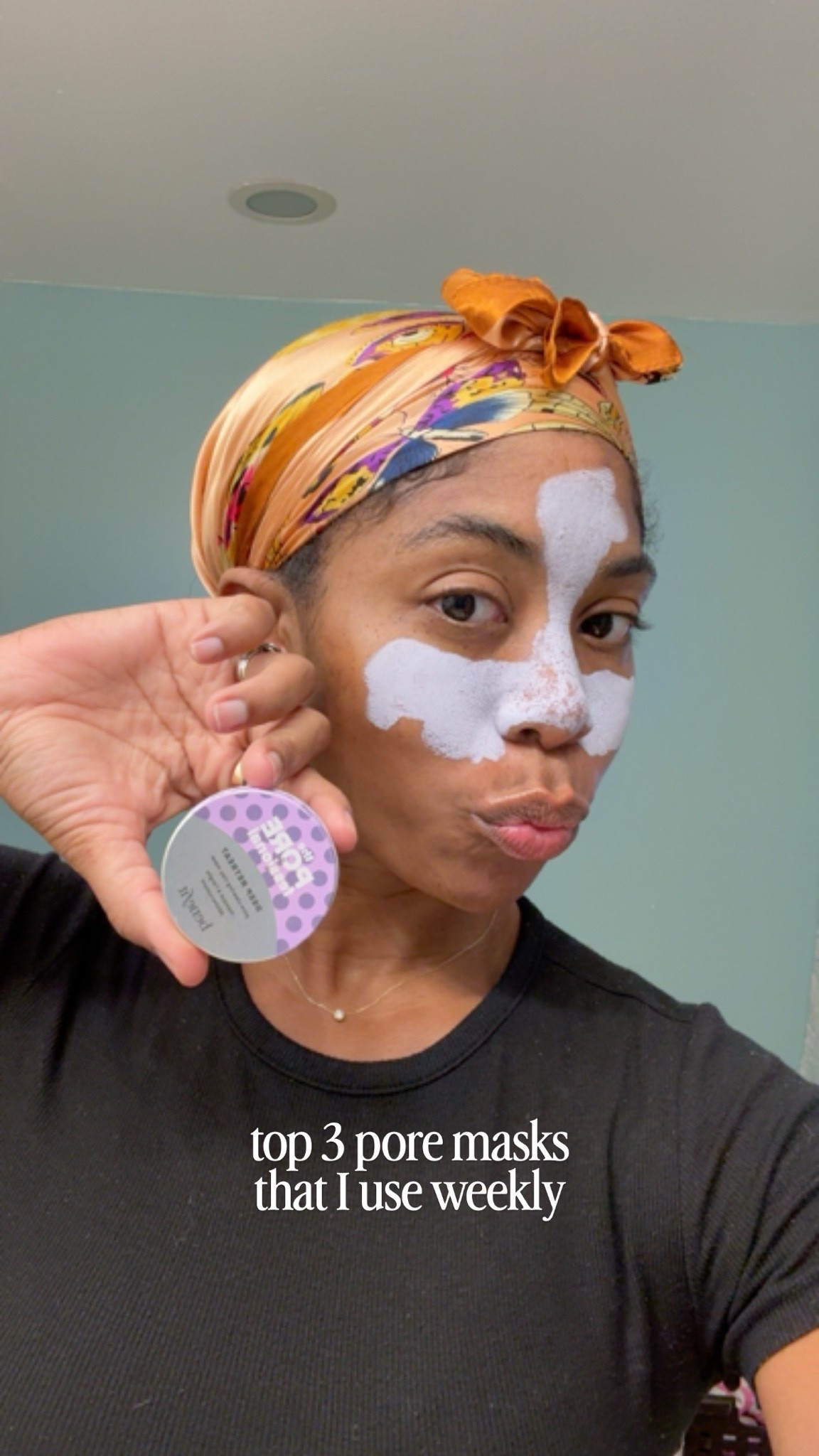 I swear by this pore minimizing mask. It literally had the blackheads on my nose sliding out of my pores. Insanely good

#LTKselfcare