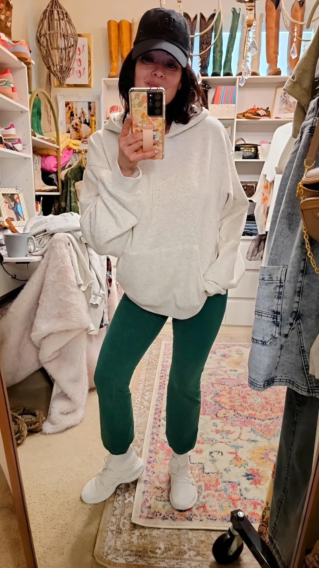 Wearing a medium in the hoodie & in the jogger leggings. Sneakers are super comfortable & the perfect walking sneaker. They wash well too & fit tts.

#LTKStyleTip #LTKActive #LTKSaleAlert