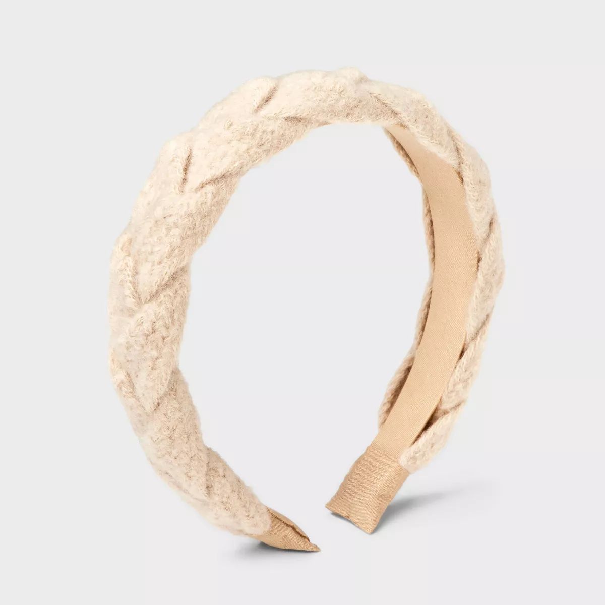 Girls' Braided Knit Headband - Cat & Jack™ Tan | Target