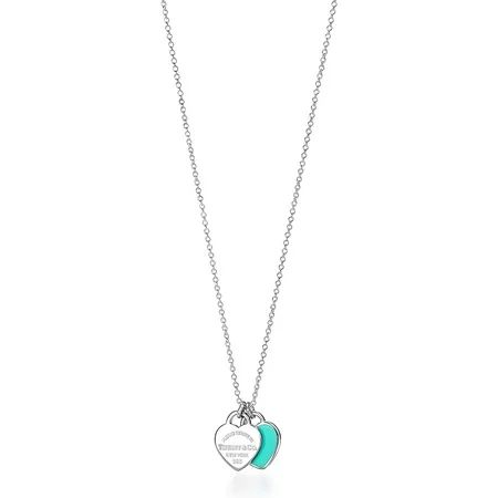 TlFFANY&CO.For Tiffany Necklace Women 925 Sterling Silver Necklace Love Mini Heart Tag Pendant With  | Walmart (US)