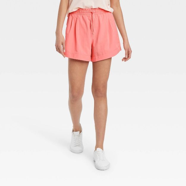 Women&#39;s High-Rise Shorts 5&#34; - All in Motion&#8482; Rose Pink S | Target