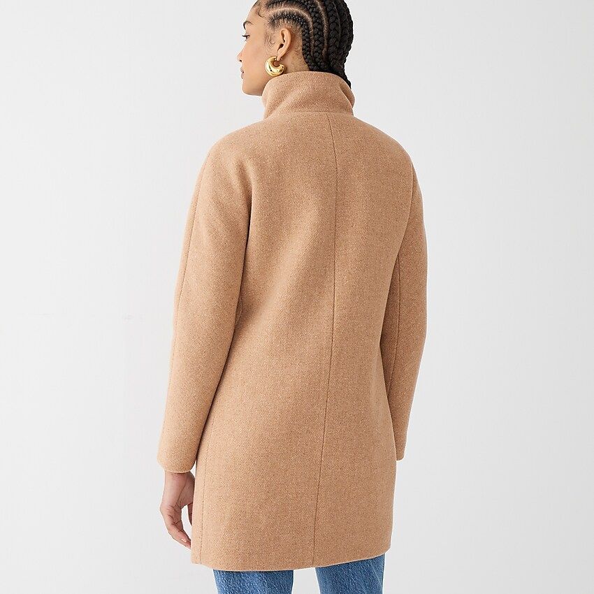 New cocoon coat in Italian stadium-cloth wool | J.Crew US