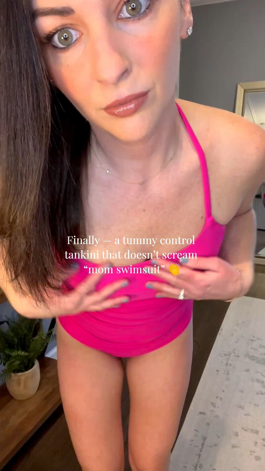 Finally — a tummy control tankini that doesn’t scream “mom swimsuit” 👏💖

I’ve been searching for a flattering swimsuit that gives a little extra tummy coverage without looking frumpy, and this Barbie pink tankini is IT. The side ruching smooths everything out in the most flattering way, the fit is super comfortable, and it actually feels stylish enough for a beach vacation or pool day.

This is officially one of my favorite Amazon swimsuits for summer because it’s mom-friendly, confidence-boosting, and easy to wear whether you’re chasing kids at the pool or packing for a tropical vacation 🌴☀️

If you’ve been looking for a tummy control swimsuit, a cute tankini for moms, or flattering vacation outfits that still feel trendy, this one is worth adding to cart 💕

@amazonfindsandfashion 
#tankini #tummycontrolswimsuit #amazonswimsuit #swimsuitfinds #momstyle #momfriendlyfashion #vacationoutfits #beachoutfit #summerstyle #swimsuitseason #poolstyle #resortwear #barbiepink #momfashion #amazonfashion

#LTKmomlife #LTKSwim #LTKTravel