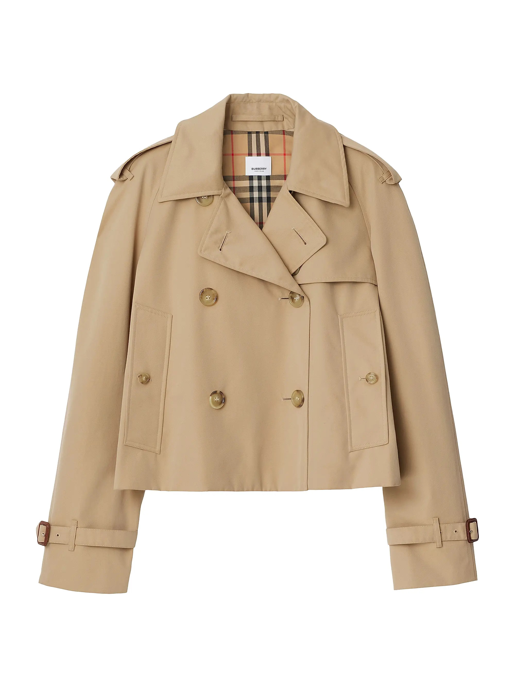 Cotton Gabardine Crop Trench Jacket | Saks Fifth Avenue