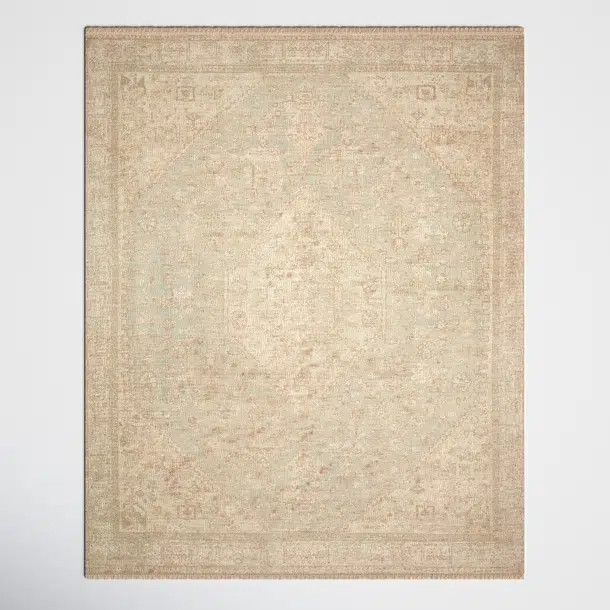 Amanda Handmade Flatweave Ocean/Ivory Rug | Wayfair North America