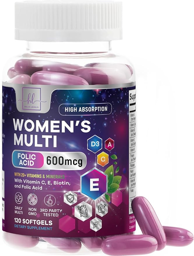 Multivitamin For Women - Complete Daily Woman's Multivitamins with Biotin, Calcium, Folic Acid, I... | Amazon (US)
