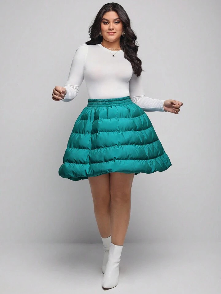 CHELITA LENICE Plus High Waist Puffer Skirt | SHEIN