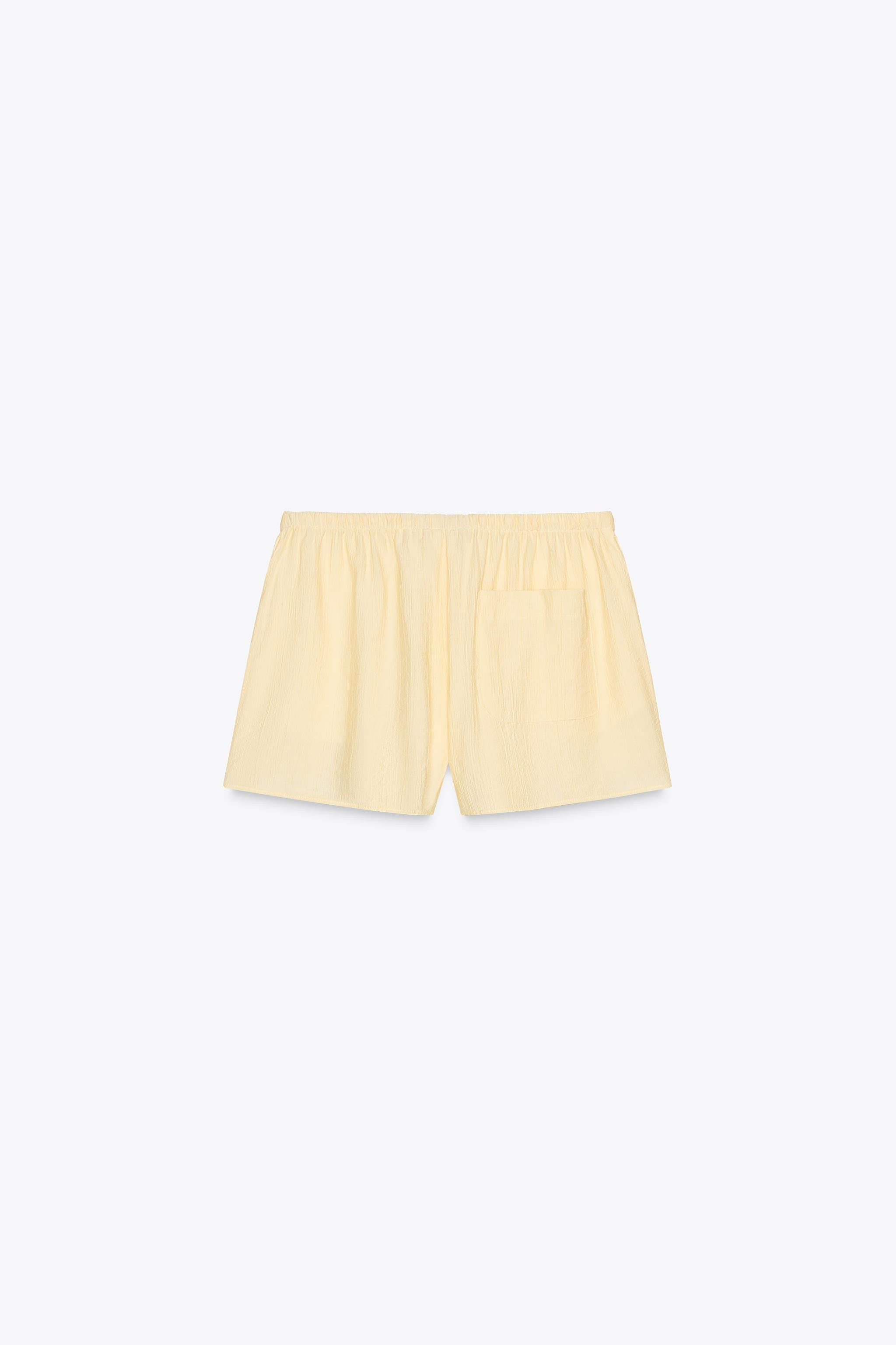 CRINKLE-EFFECT SHORTS | Zara UK
