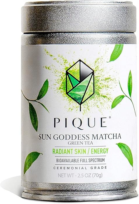 PIQUE Organic Sun Goddess Matcha Tin - Premium First Harvest Ceremonial Grade Matcha Green Tea Po... | Amazon (US)