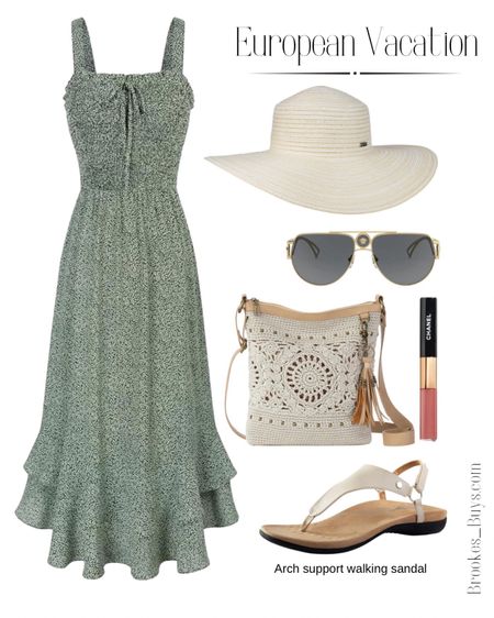 Comment SHOP below to receive a DM with the link to shop this post on my LTK ⬇ https://liketk.it/4ImW1

This dress and walking sandal are perfect for a European vacation. This sun hat looks great in everyone. #amazonfashion #europeanvacation #sundress #walkingsandal   

#LTKU #LTKFindsUnder100 #LTKParties