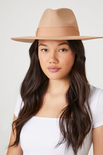 Pinched Ribbon-Trim Fedora | Forever 21 | Forever 21 (US)