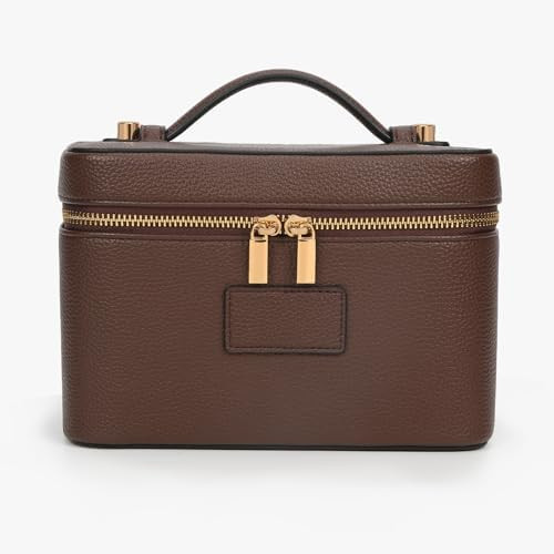 Makeup Bag Vanity Case with Removable Divider Travel Toiletry Bag Portable Cosmetic Bag Makeup Or... | Amazon (US)