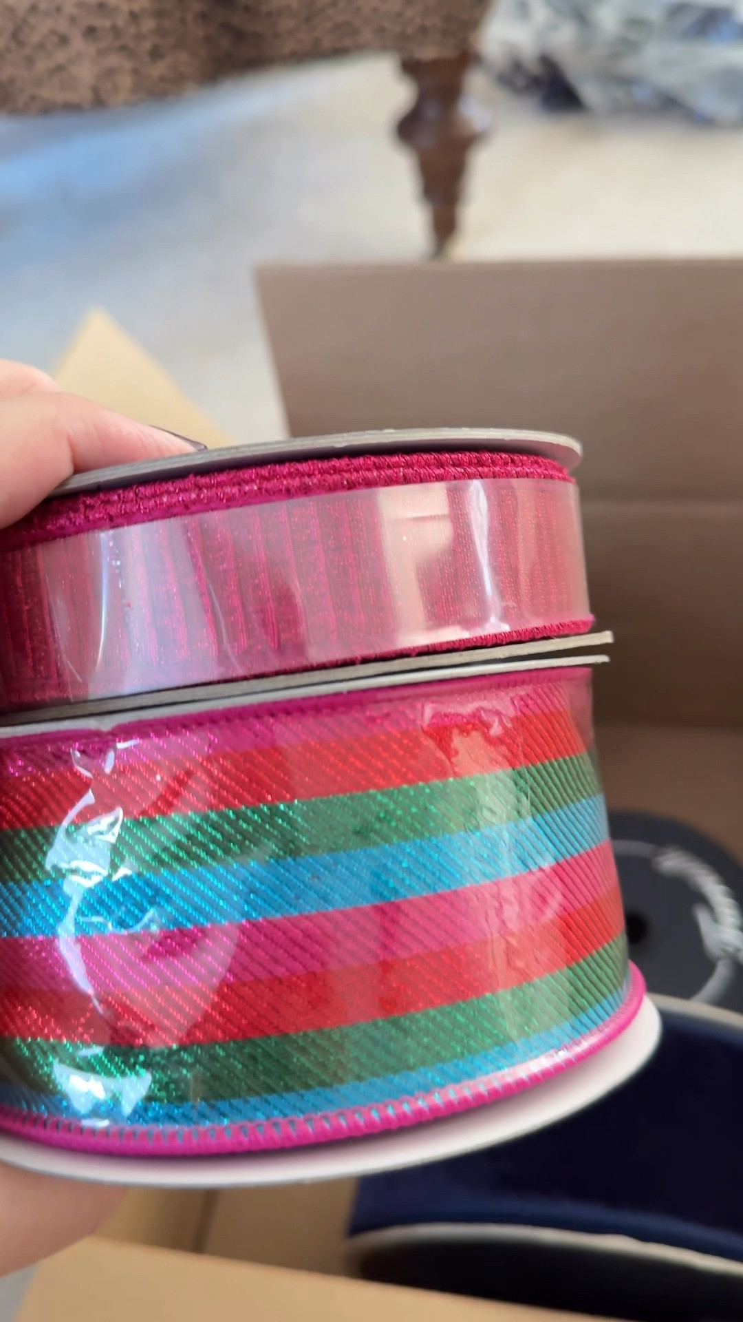 Sharing some of my absolute FAVORITE holiday ribbon. I love the quality and strong wired edges to really get the shape I want. It’s designer ribbon, so it’s not cheap, but it will last you years. I reuse mine every year without issue. These are being used on Christmas wreaths.  

#LTKHoliday #LTKHome #LTKSeasonal